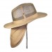 Sun Protection Tropic Hat Fishing Waterproof Safari Wide Brim Cap With Neck Flap  eb-99671369
